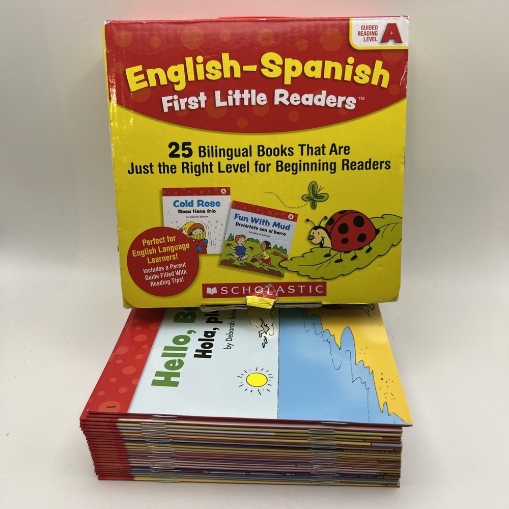 New Sealed English Spanish First Little Readers Guided Reading Level A 25 Books